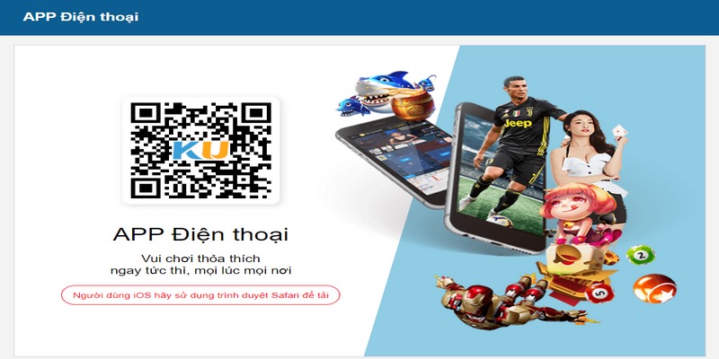 Tải app Ku11 hướng dẫn mới nhất cho Android và IOS chi tiết 3 Tải bằng mã QR code của nhà cái Ku11